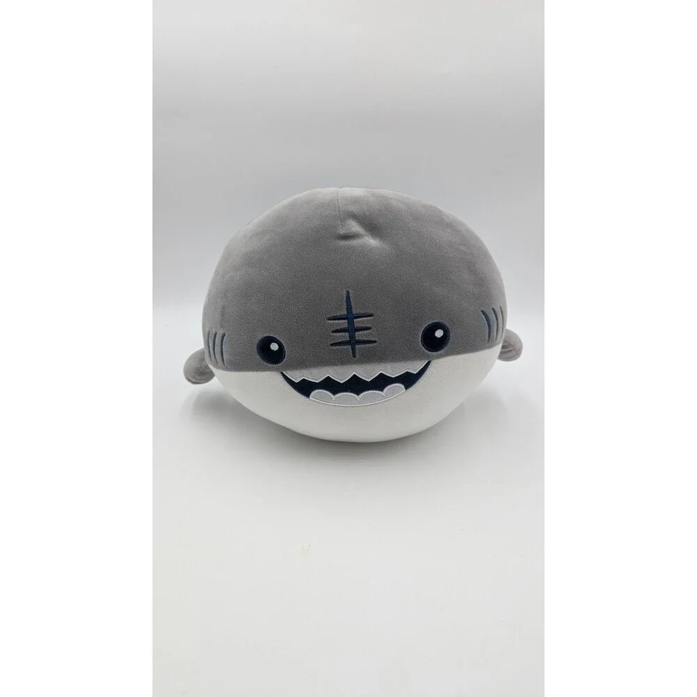Takashoji Grey Shark Plush 100% Polyester Pillow Cuddly Stuffed Toy Animal 10